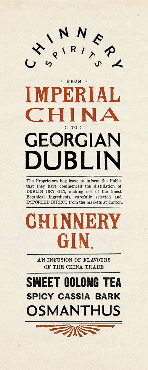 chinnery gin poster, annie atkins